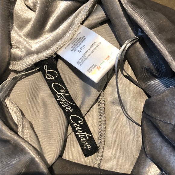 La Classe Couture high waist velvet leggings - Picture 3 of 4